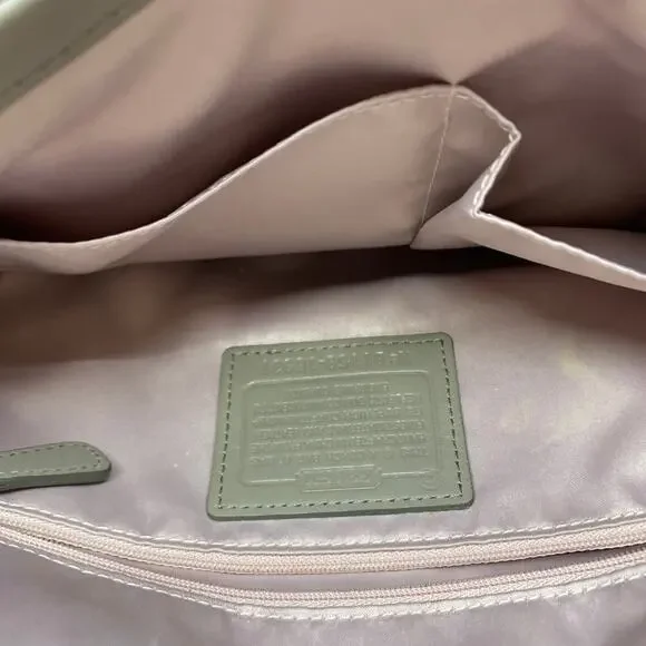 Coach Medium Gray Leather Crossbody Bag/Handbag
